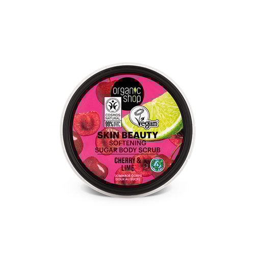 Organic Shop Skin Beauty Softening Sugar Body Scrub 250ml - Cherry & Lime