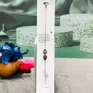 Simple Micro Paved Zircon Thin Bracelet - Rose Gold (M1)