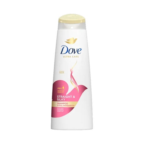 Dove Ultra Care Straight & Silky Shampoo For Frizzy, Unmanageable Hair 330ml•