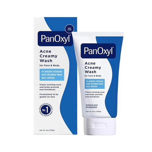 PanOxyl Acne Creamy Wash 4% Benzoyl Peroxide Daily Control 170g•