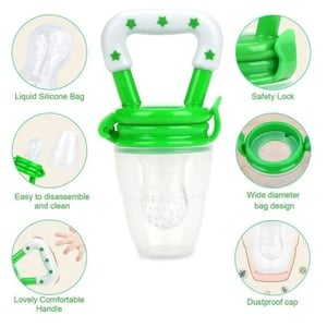 Baby Fruit & Vegetable Food Mesh Feeder - Green