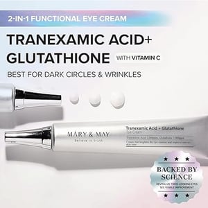 Mary & May Tranexamic Acid (TXA) + Glutathione Eye Cream 12g •
