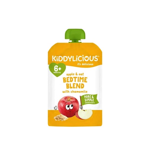 Kiddylicious Apple & Oat Bed Time Blend with chamomile (6+ Months) 100g•