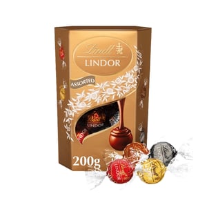Lindt LINDOR Assorted Chocolate Truffles Box 200g •