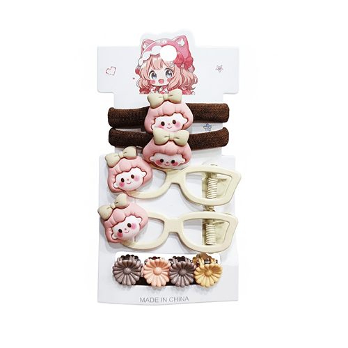 Baby Hair Accessories 8pcs Set - Cute Girl