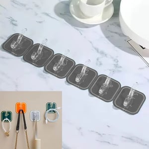 Plastic Adhesive Wall Hook 1pc - Grey