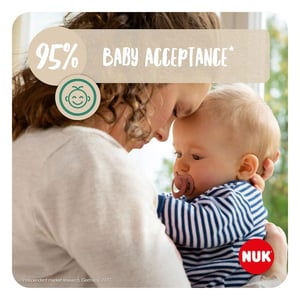 NUK For Nature Latex Soother 0-6m - 2p (0652)