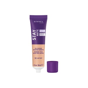 Rimmel London Stay Matte Full Coverage Foundation 30ml - 102 Light Buff
