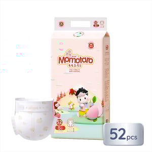 Momotaro Baby Diapers Size - S (4-8kg) 52pcs•