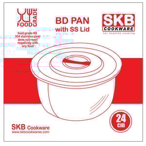 SKB BD Pan with SS Lid - 24cm