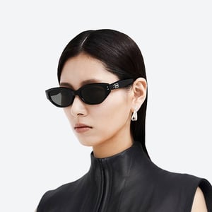 Narrow Frame Sunglasses For Women - Black (240035)