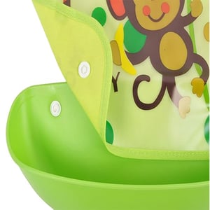 Bib With Portable Tray - Green