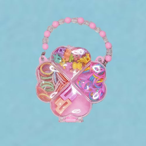 Kids Colorful Hair Accessories Box - Pink