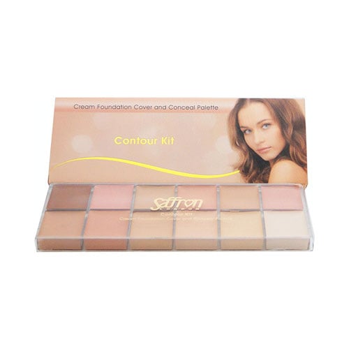 Saffron Contour Kit Cream Foundation Cover & Conceal Palette
