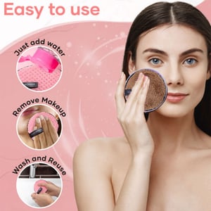 Clean Sponge Makeup Remover Puff - Brown