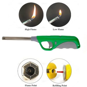 Kitchen Refillable Gas Lighter - Green