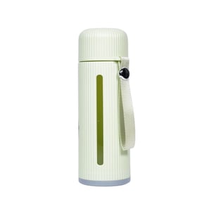 Glass Water Bottle 550ml - Green •