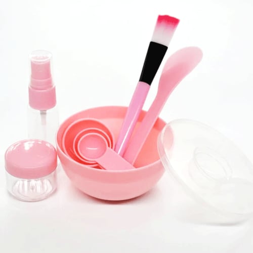 Face Mask Mixing Bowl Set - Pink