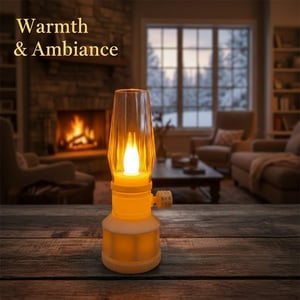 Vintage LED Candle Lamp - White