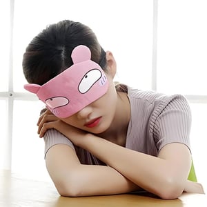 Adjustable Sleeping Eye Mask With Gel Pad - Pink