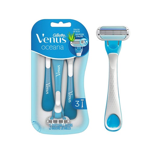 Gillette Venus Oceana  Disposable Razors 3 Pieces  •