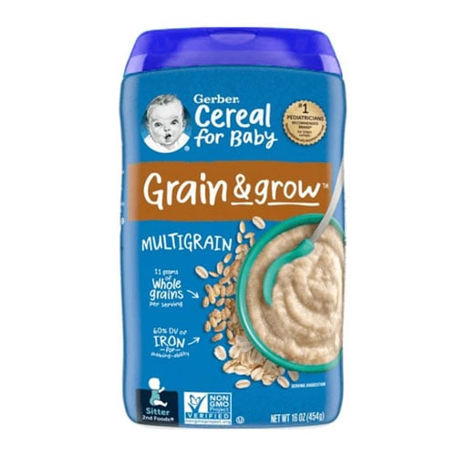 Gerber Grain & Grow Multigrain Cereal (6+months) 454gm•