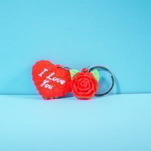 Flower & Heart Shape Key Chain