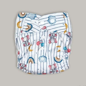 Fashion Baby All In One Reusable Diaper 0-24 Months - Rainbow