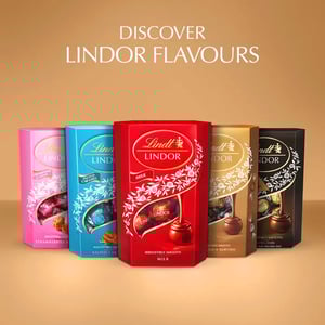 Lindt LINDOR Assorted Chocolate Truffles Box 200g •