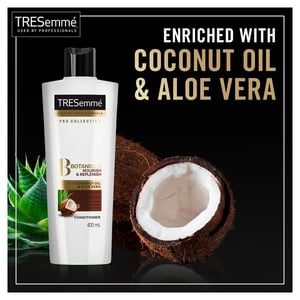 Tresemme Botanique Nourish & Replenish With Coconut Oil & Aloe Vera Conditioner 400ml •