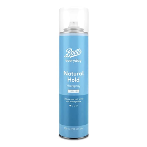 Boots Everyday Natural Hold Hairspray Perfumed 300ml •