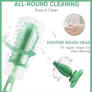 3 In 1 Bottle Cleaner Portable Brush - Pistachio