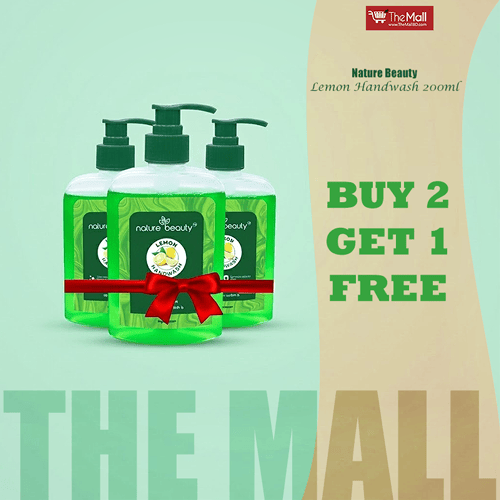 Nature Beauty Lemon Handwash 200ml (Buy 2 Get 1 Free)