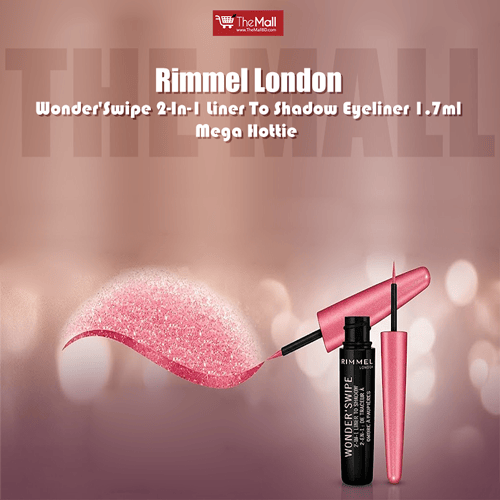 Rimmel London Wonder'Swipe 2-In-1 Liner To Shadow Eyeliner 1.7ml - Mega Hottie