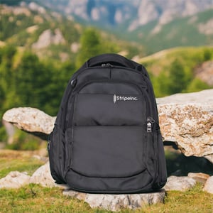 Stripelnc Exclusive School Backpack - Black
