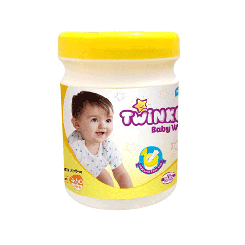 Twinkle Baby Wipes Jar 160pcs