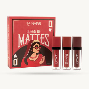 Queen Of Mattes Liquid Lipsticks Set - 01 Reds And Maroons •