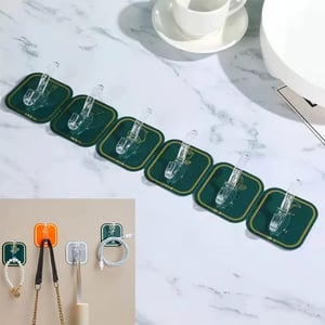 Plastic Adhesive Wall Hook 1pc - Green