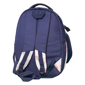Stripelnc Exclusive School Backpack - Navy Blue & Creamy Pink