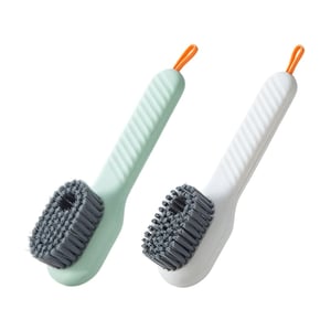 Shoe Cleaning Brush With Liquid Dispenser - Grayish Olive