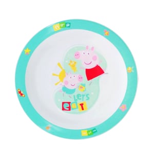 Peppa Pig Grow With Peppa Feeding Plate - Sky Blue 6m+