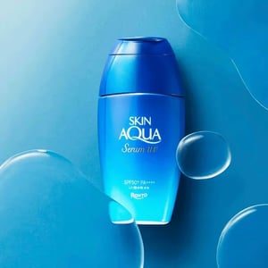 Rohto Skin Aqua Hyaluronic Serum UV Sunscreen Gel 70g SPF50+ PA+++ •