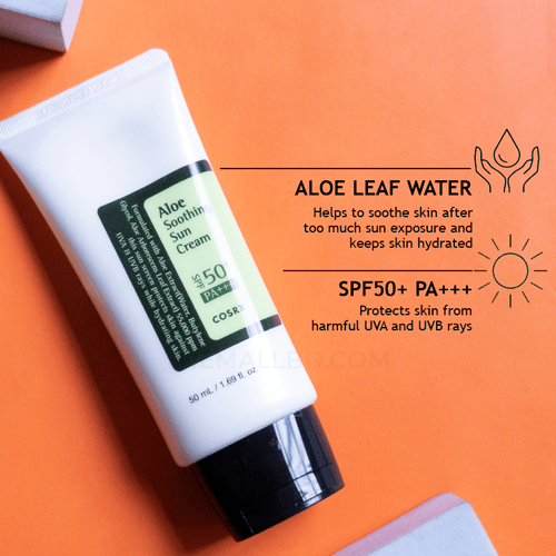 Cosrx Aloe Soothing Sun Cream SPF 50+ PA+++ 50ml•