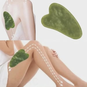 Daily Facial Massage Roller With Gua Sha - Green