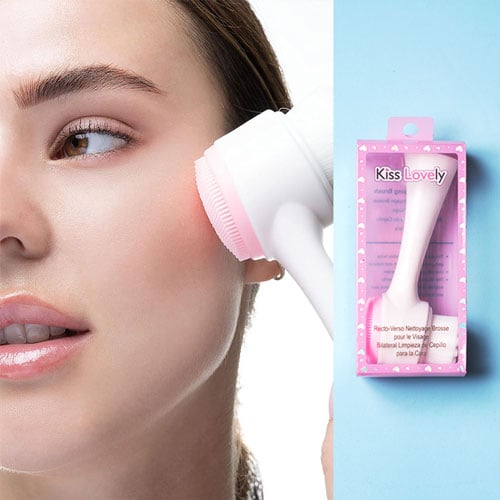 Kiss Lovely Facial Cleansing Brush - White