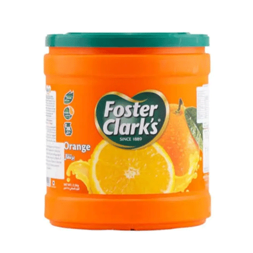 Foster Clarks Instant Powder Drink Jar 2kg - Orange •