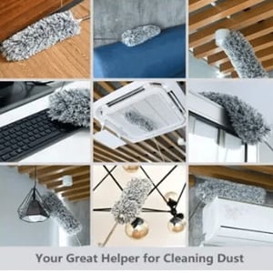 Extendable Microfiber Feather Duster - Gray