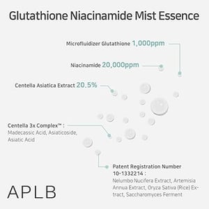 APLB Glutathione Niacinamide Mist Essence 105ml •