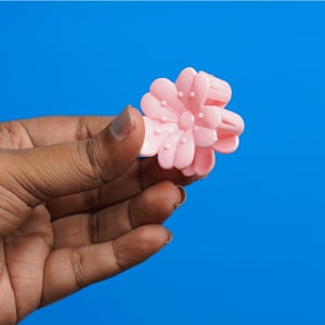 Cherry Blossom Hair Clip - Peach Pink