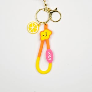 Giraffe Key Ring - Orange